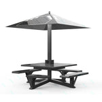 Solar Powered Phone Charging Smart Outdoor Garden Picnic Table With LED Lighting