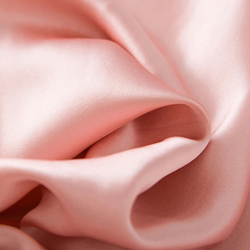 Pink Blush Pajamas 100% Mulberry Silk Womens Nightgown