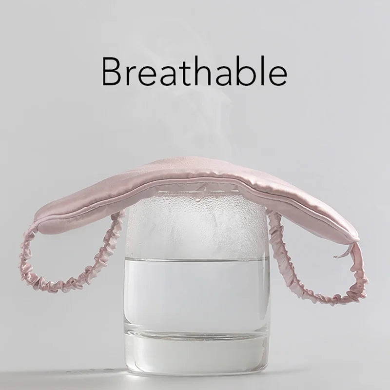 Mist Blue 100% Mulberry Silk Womens Sleep Mask