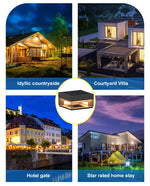 Emerald Forest Stainless Steel Outdoor Pillar Light Womens Garden