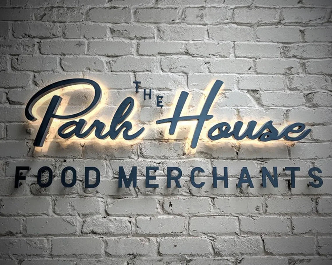 Emerald Ocean Outdoors Aluminum Lighting Logo Sign