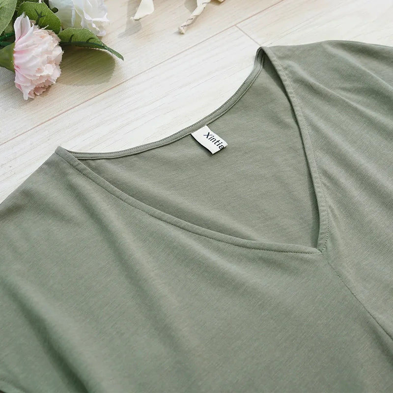 Sunset Breeze (None) Casual Cotton Womens Top