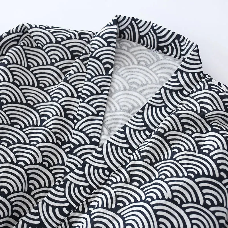 Waterfall Currents 100% Cotton Mens Pajamas Set