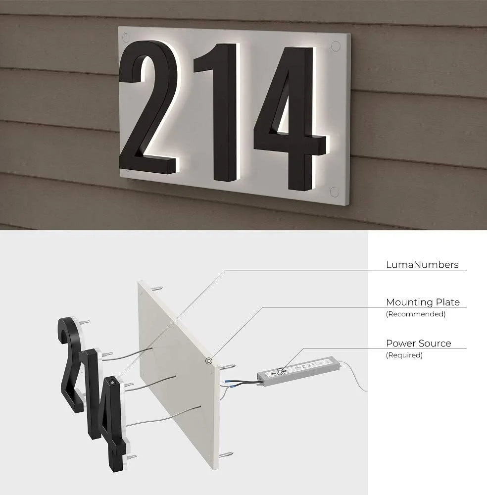 Crimson Sky Floral Outdoor Decoration Acrylic Womens LED Letters