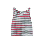 Emerald Meadow Striped Casual Cotton Womens Tank Top