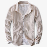 Azure Mist Casual Cotton Mens Shirt