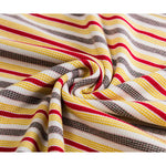 Golden Maple Stripes Casual Cotton Womens Top