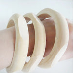 Crimson Forest Unfinished Wooden Bangles Women Bracelet
