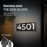 Azure Mist Green Outdoor Address Sign Led Letters