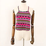 Azure Dew Dots Bohemian Summer Viscose Womens Tank Top