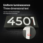 Azure Mist Green Outdoor Address Sign Led Letters