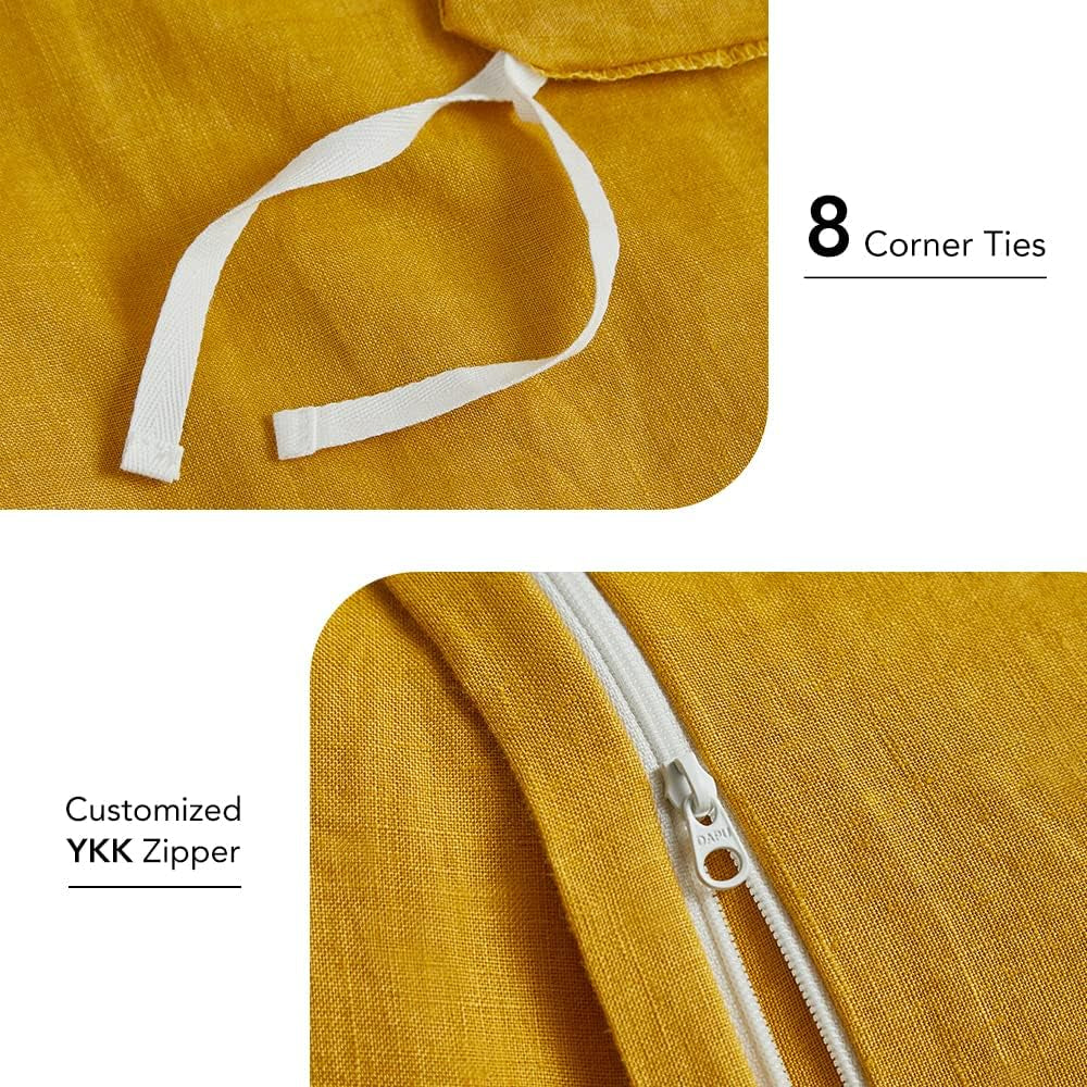 Meadow Breeze 100% Linen Bed Set | Hypoallergenic - Allergy Friendly - Naturally Free