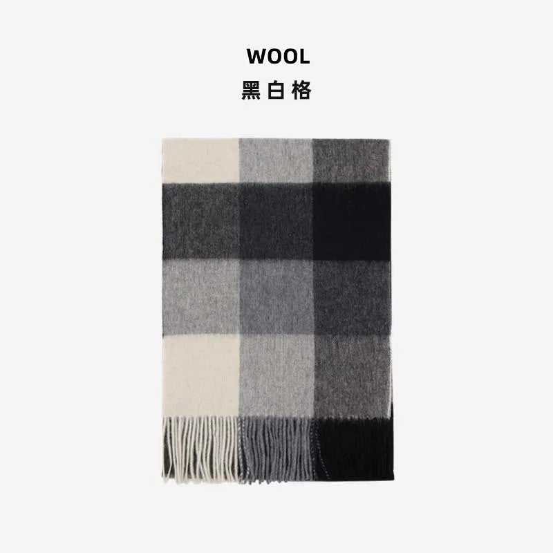 Misty Mountains Stripes 100% Wool Mens Scarf | Hypoallergenic - Allergy Friendly - Naturally Free