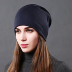 Noir Slush Knit Cotton Beanie Hat | Hypoallergenic - Allergy Friendly - Naturally Free