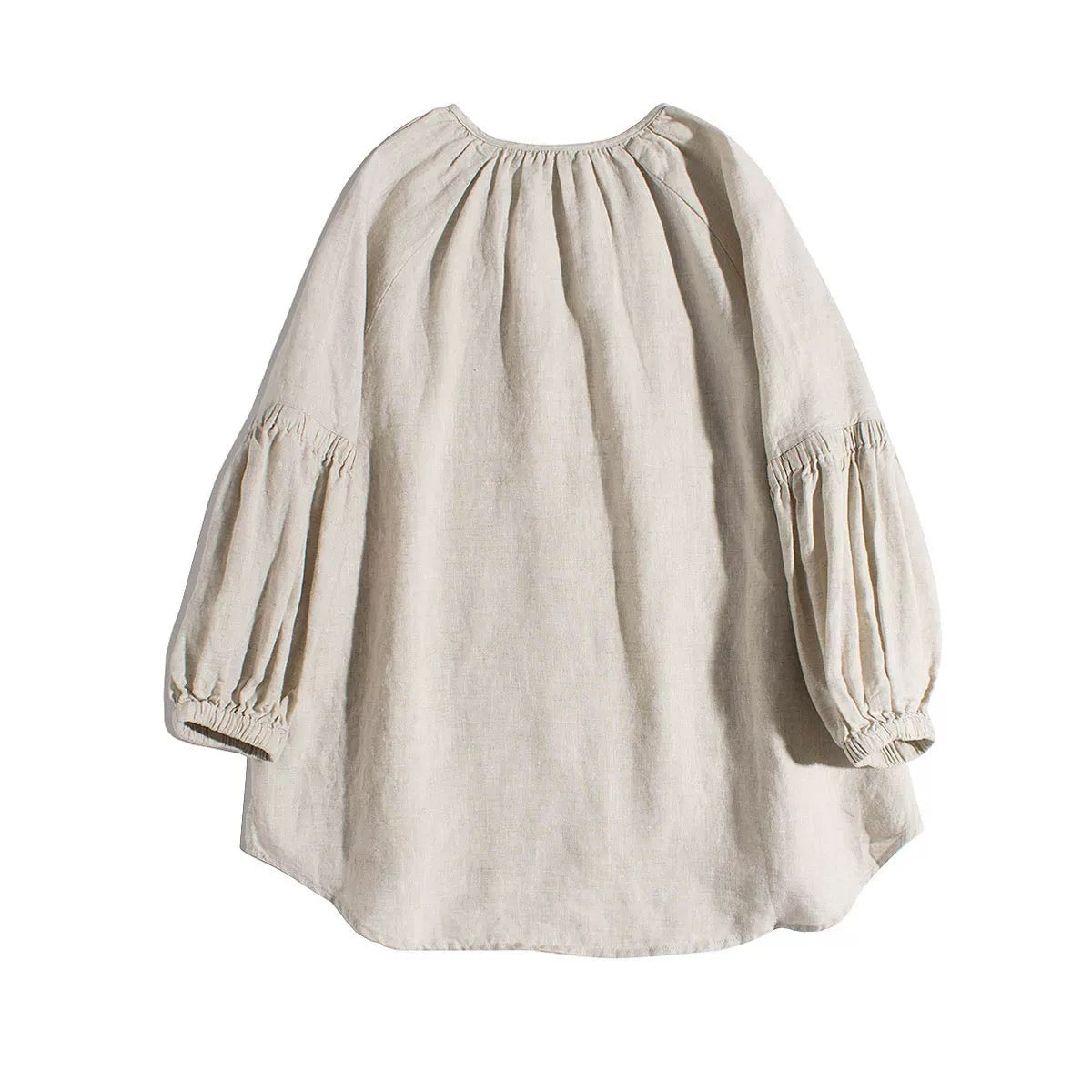 Orchid Blossoms V-Neck 100% Linen Blouse | Hypoallergenic - Allergy Friendly - Naturally Free