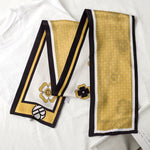 Pineapple Blossom 100% Mulberry Silk Womens Neck Scarf | Hypoallergenic - Allergy Friendly - Naturally Free