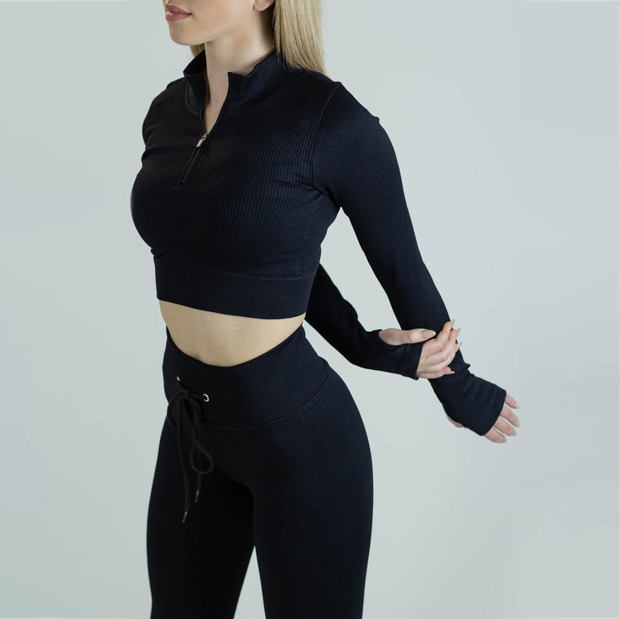 Plum Performance Cropped Top & Pant Organic Cotton Womens Womens Womens Womens Activewear Set | Hypoallergenic - Allergy Friendly - Naturally Free