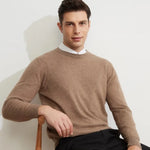 Crimson Maple Knit Mens Cashmere Sweater