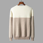Sandy Sky Stripes Casual Wool Mens Sweater