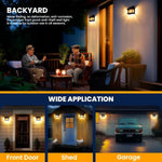 Energy Savers Outdoor Waterproof Wall Motion Sensor Solar Powered Garden Light