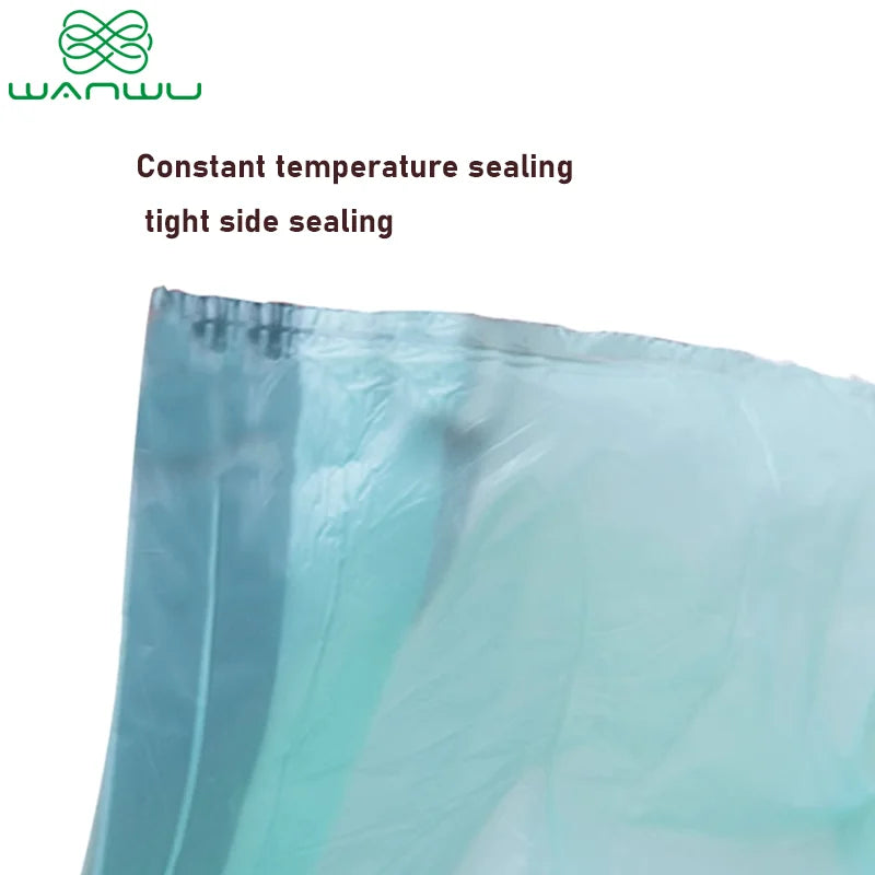 Azure Sky Blue Biodegradable Bags Vest Trash Bag 60 Count 25L