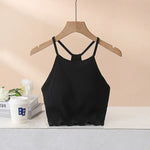 Twilight Moss Cotton Womens Halter Top