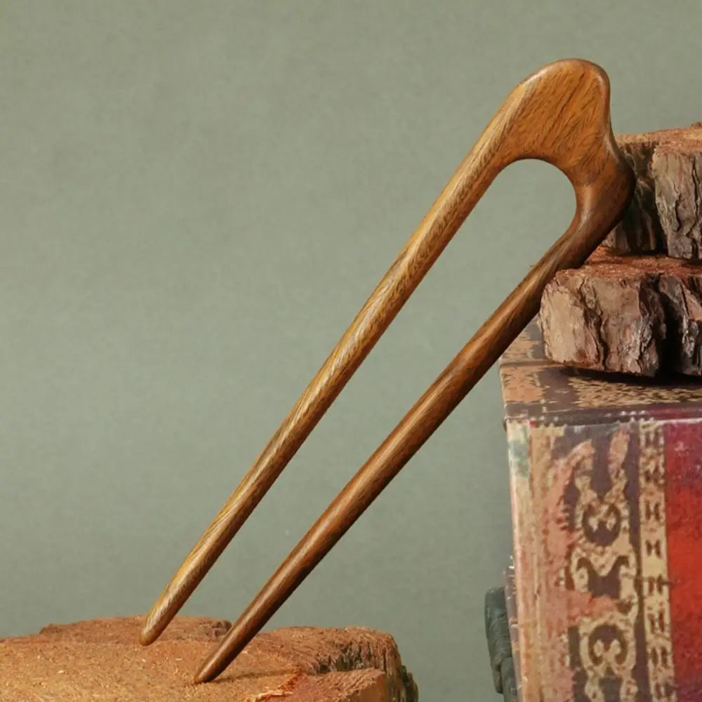 Ebony Mahogany Wooden Styling Accessory Hair Stick