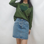 Sunset CoralCotton Womens Sweatshirt