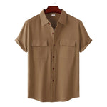 Spring Breeze Cotton Linen Mens Casual Shirt