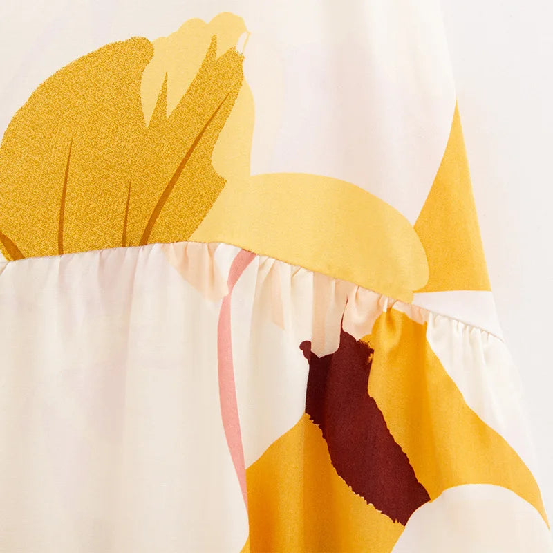 Peony Bloom Womens Viscose Pajama Set