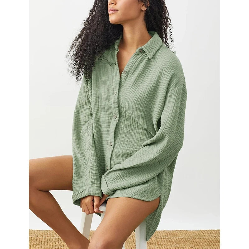 Rosewood Dusk 100% Cotton Womens Blouse