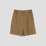 Twilight Moss Cotton Linen Womens Shorts