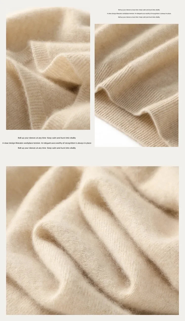 Sunset Heather Wool Womens Turtleneck