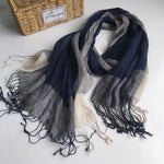 Serene Ivory Stripes Womens Scarf