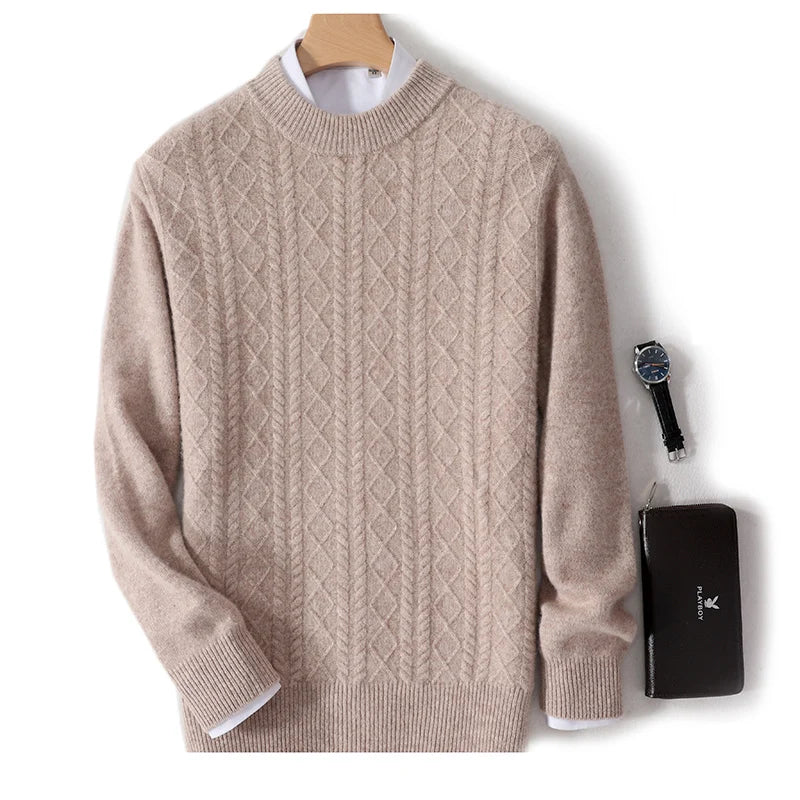Forest Mist Thicker Mens Sweater Wool