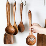 Forest Ember Unisex Wooden Kitchen Utensils Set Wood