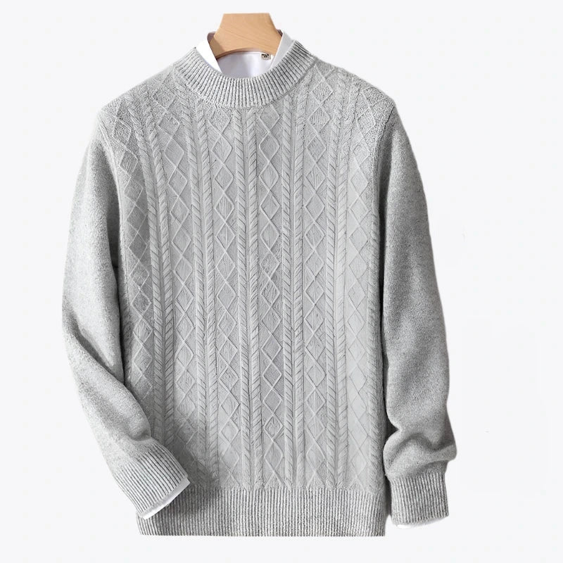 Forest Mist Thicker Mens Sweater Wool