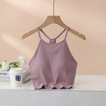 Twilight Moss Cotton Womens Halter Top