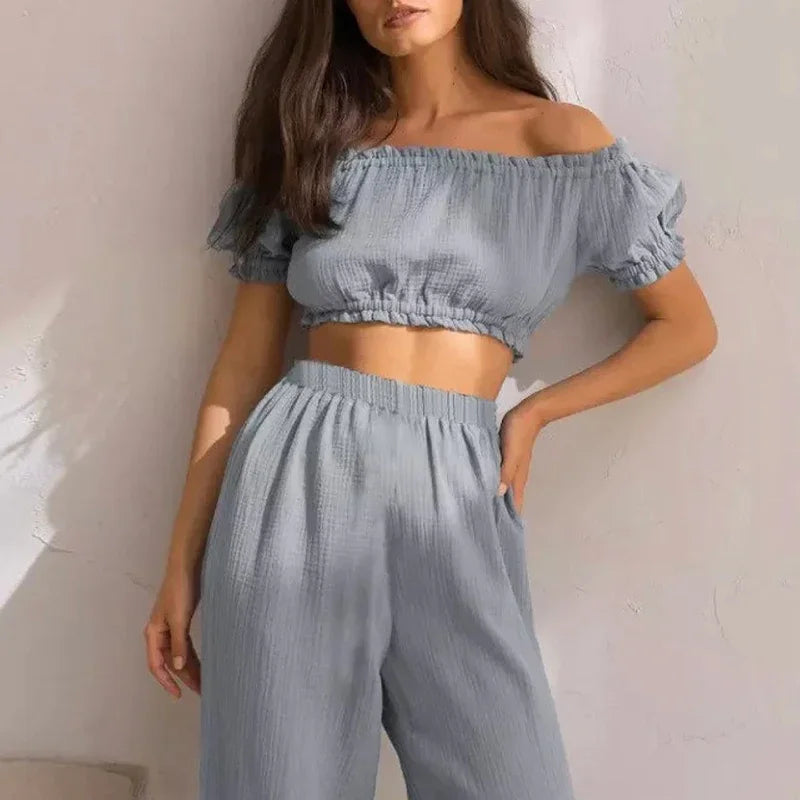 Crimson MapleCasual Cotton Womens Top