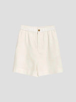 Twilight Moss Cotton Linen Womens Shorts