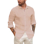 Azure Ferns Casual Cotton Mens Shirt