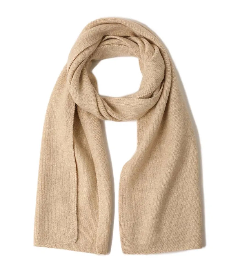 Red Berries Knit 100% Cashmere Womens Scarf