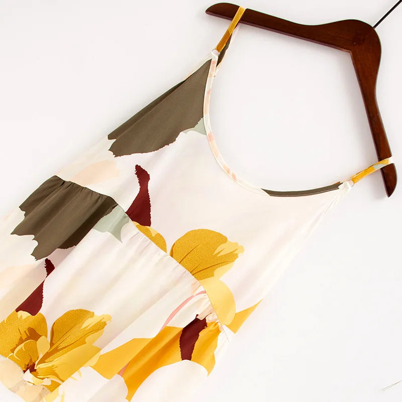 Peony Bloom Womens Viscose Pajama Set