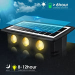 Energy Savers Outdoor LED Wall Solar Powered Garden Light