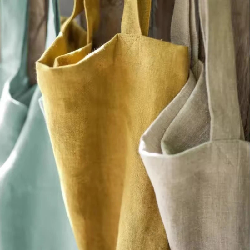 Meadow Sand Womens Cotton Linen Tote Bags