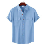 Spring Breeze Cotton Linen Mens Casual Shirt