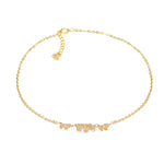 Golden Sunrise Solid 925 Sterling Silver Womens Ankle Jewelry