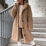 Golden Oak Solid Womens Coat Flannel