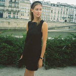 Lotus Leaf Square Neck Cotton Womens Dress