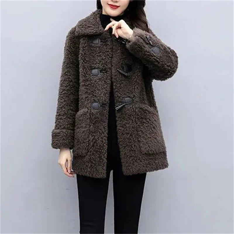 Winter GrainCashmere Wool Womens Coat